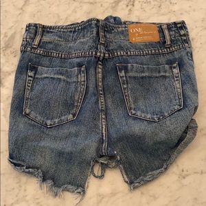 Denim shorts